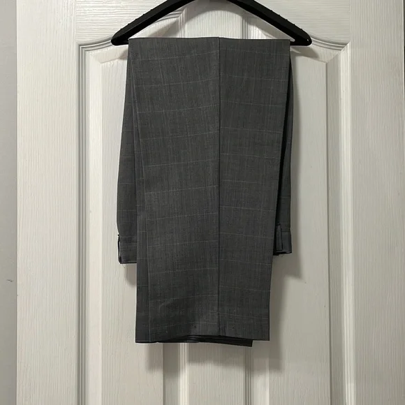 Boys FUBU suit- 2pc- gray plaid